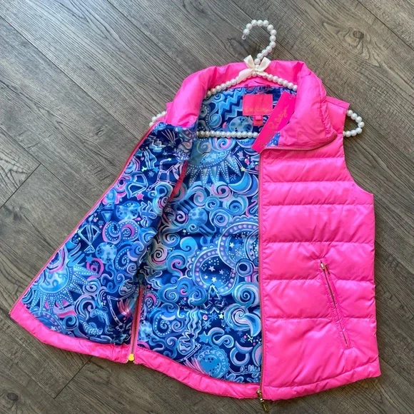 NWT Lilly Pulitzer Palm Paradise Vest - Prosecco Pink - Picture 3 of 7